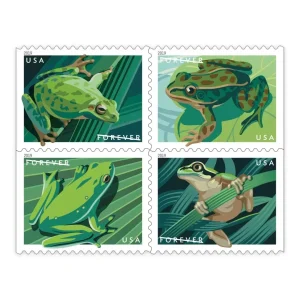 Squirrel Tree Frog Stamps